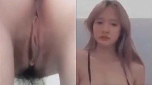 Idol Thỏ Xinh lộ clip sex hấp dẫn với con sò cực đẹp
